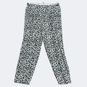 NYDJ‎ Pants Womens S Black Cheetah Print Pull On Partially Lined Pockets Smooth